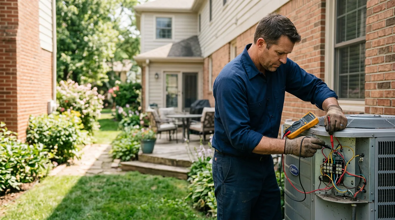 HVAC technician working near Shell, WY